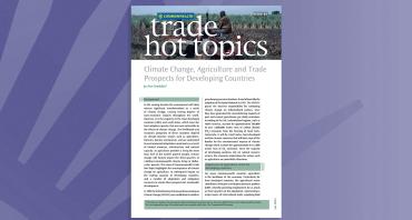 Climate Change, Agriculture and Trade Prospects for Developing Countries