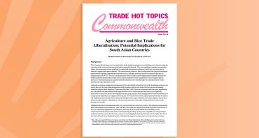 Agriculture and Rice Trade Liberalisation