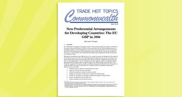 New Preferential Arrangements for Developing Countries