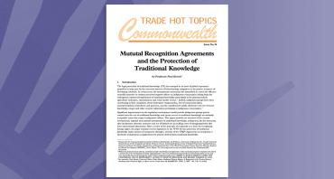 Mututal Recognition Agreements and the Protection of Traditional Knowledge