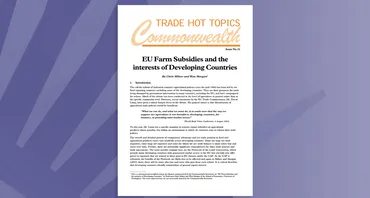 EU Farm Subsidies and the interests of Developing Countries