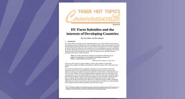 EU Farm Subsidies and the interests of Developing Countries