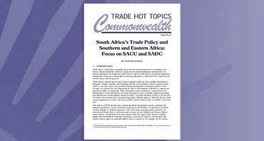 South Africa's Trade Policy and Southern and Eastern Africa