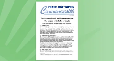 The African Growth and Opportunity Act