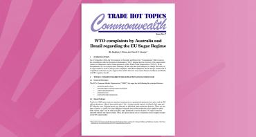 WTO complaints by Australia and Brazil regarding the EU Sugar Regime