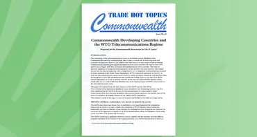 Commonwealth Developing Countries and the WTO Telecommunications Regime