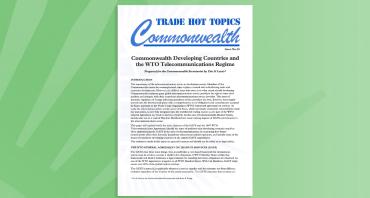 Commonwealth Developing Countries and the WTO Telecommunications Regime