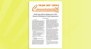 Motivating African Support for a New Round of Multilateral Trade Negotiations