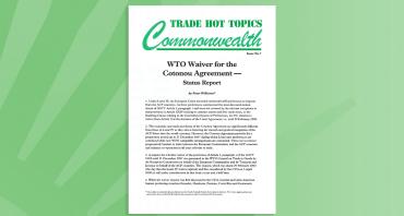 WTO Waiver for the Cotonou Agreement