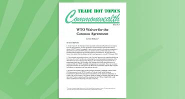 WTO Waiver for the Cotonou Agreement
