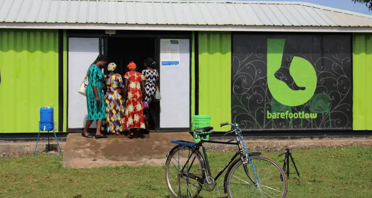 Barefootlaw centre and bicycle