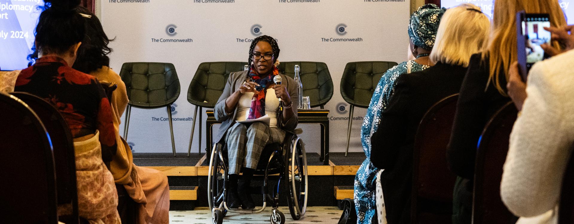 “Our lives will not change unless we all change,” was the impassioned message of Anne, sitting in a wheelchair, to the attendees