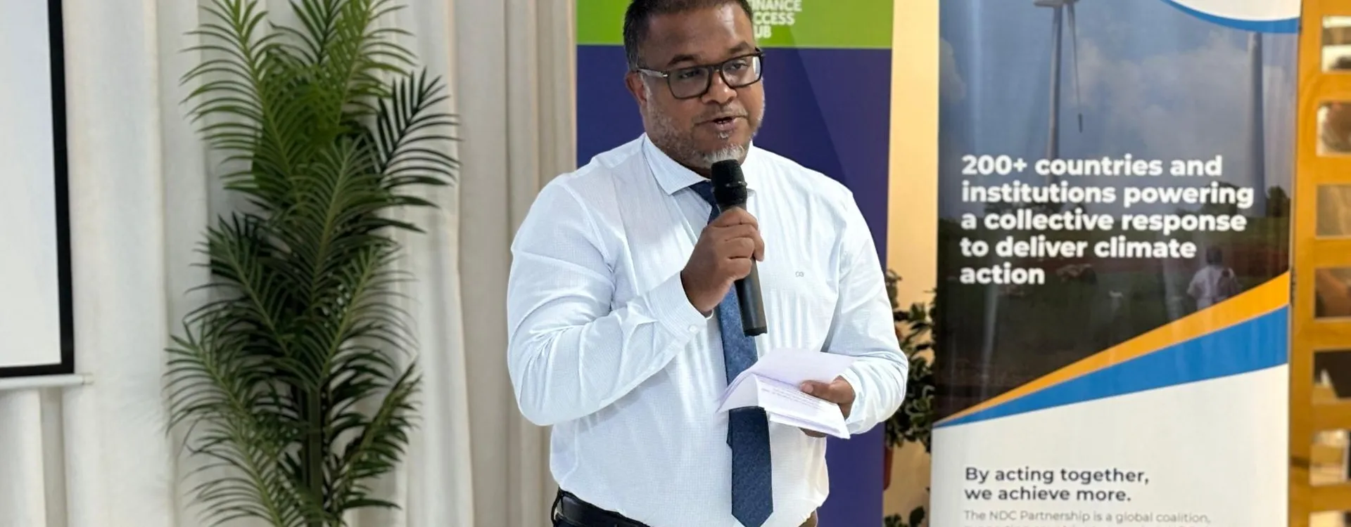 a member gives a talk