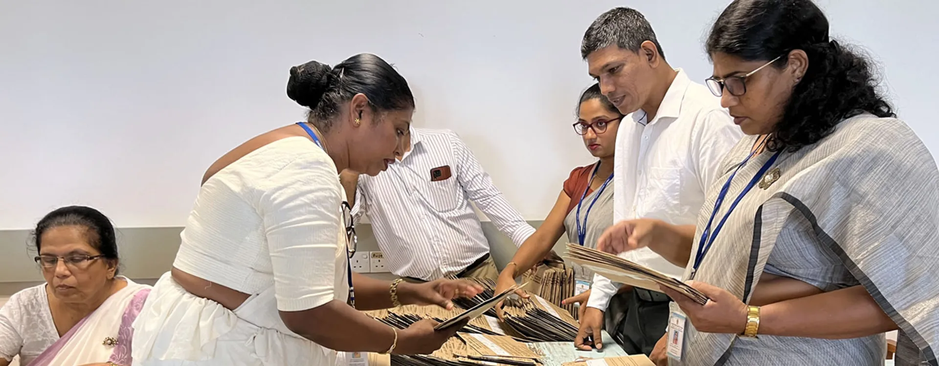 Election officials in Sri Lanka 2024